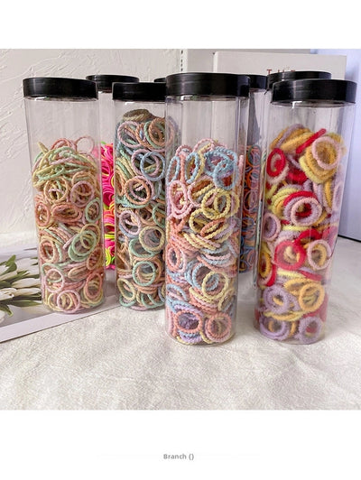 Children's rubber band does not hurt the hair elastic good hair rope color girls hair ring cute baby hair rope girl headdress