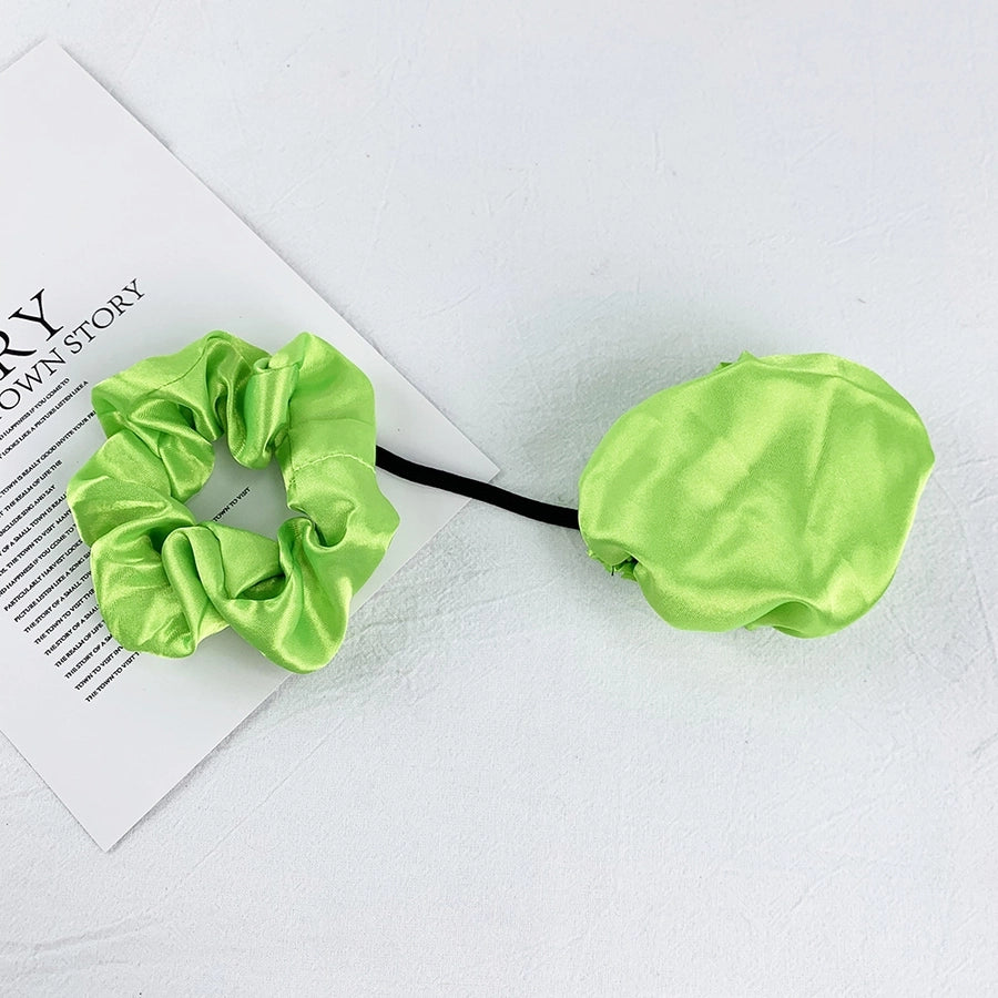 Nightclub Anti-Medicine Artifact Elastic Rubber Band Cup Lid Set  Color Diamond-Embedded Large Intestine Hair Ring Hair Rope for Women