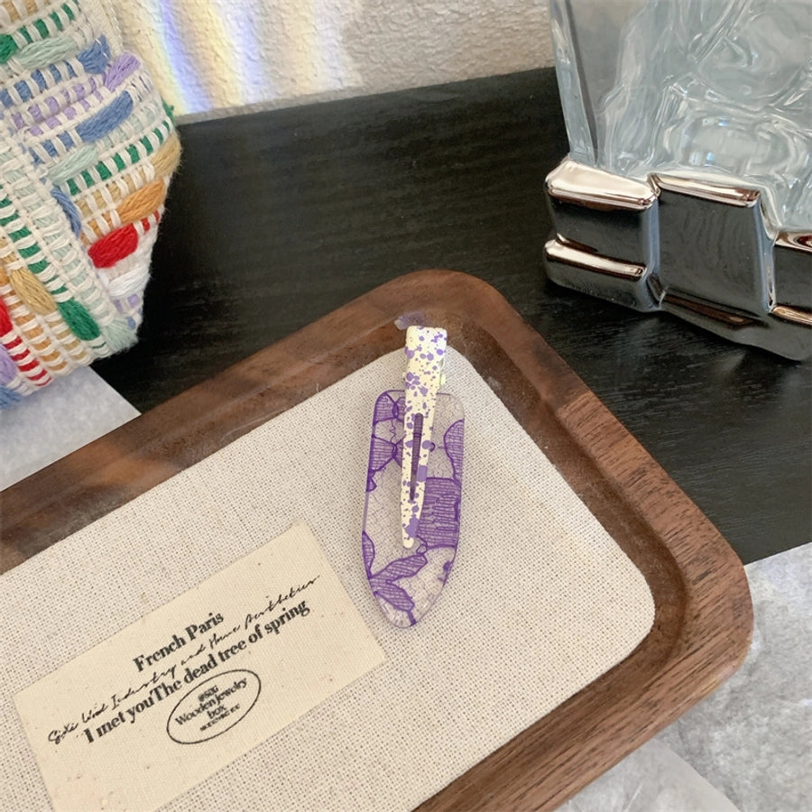 Women's Korean Style Mesh Resin Hair Clip