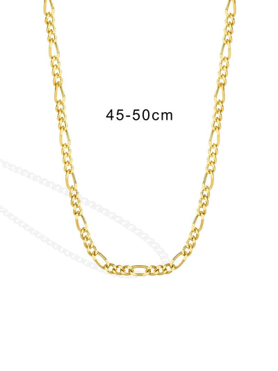 Brass 18K Gold Plated Paper Clip Solid Color Long Necklace Necklace