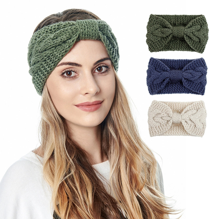women's fashion waves wool hair band