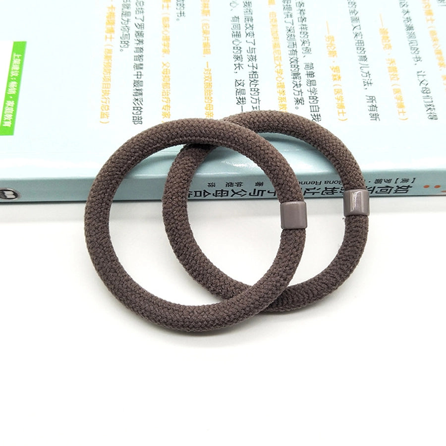 fashion solid color cloth hair tie