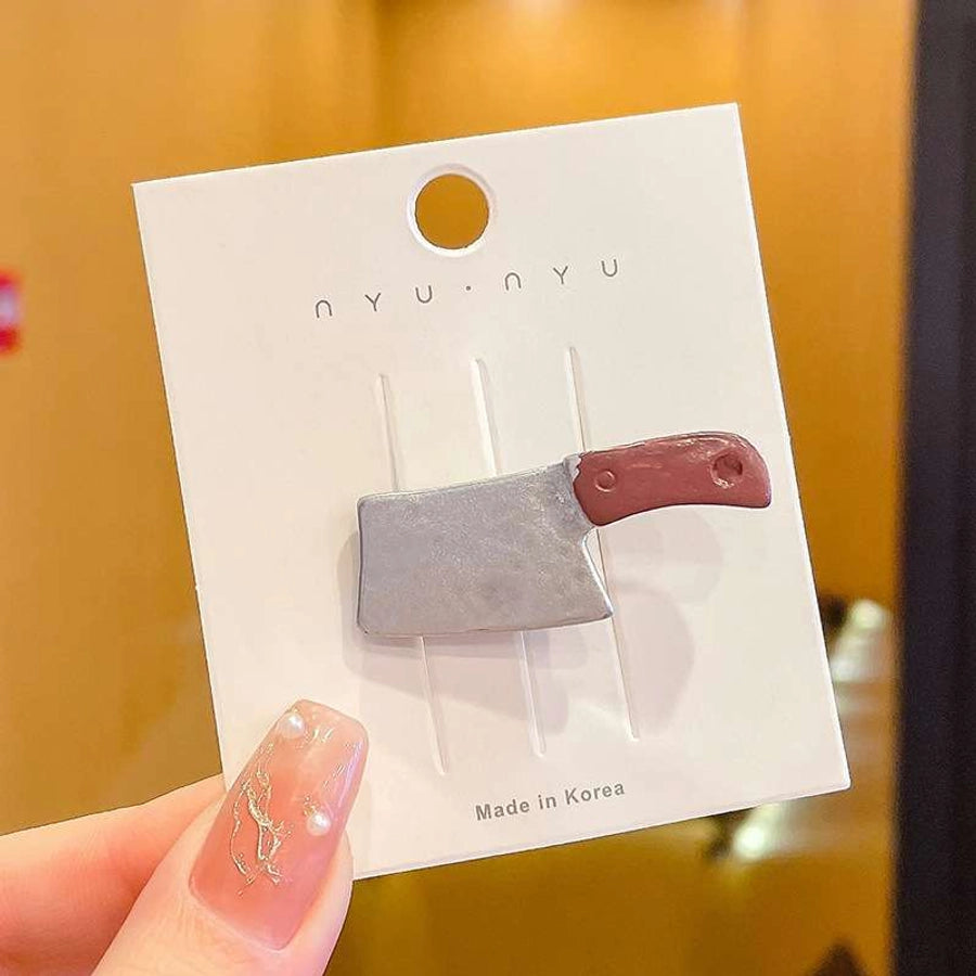 Women's Funny Cool Style Scissors Bulb Mixed materials Hair Clip