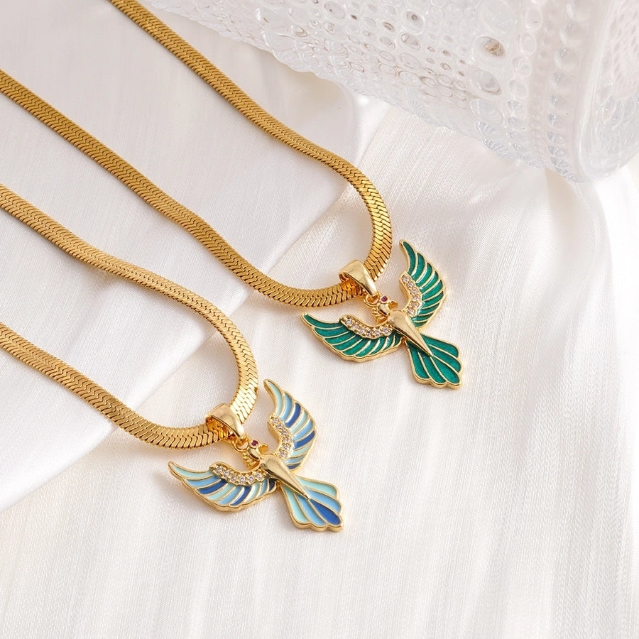 Jewelry Glam Sexy Bird 304 Stainless Steel Copper Necklace