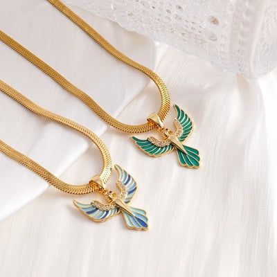 Jewelry Glam Sexy Bird 304 Stainless Steel Copper Necklace