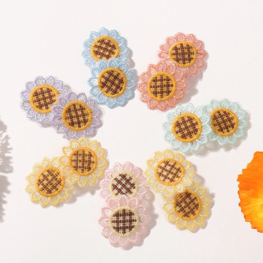 Kid'S Cute Pastoral Sunflower Flower Hair Clip