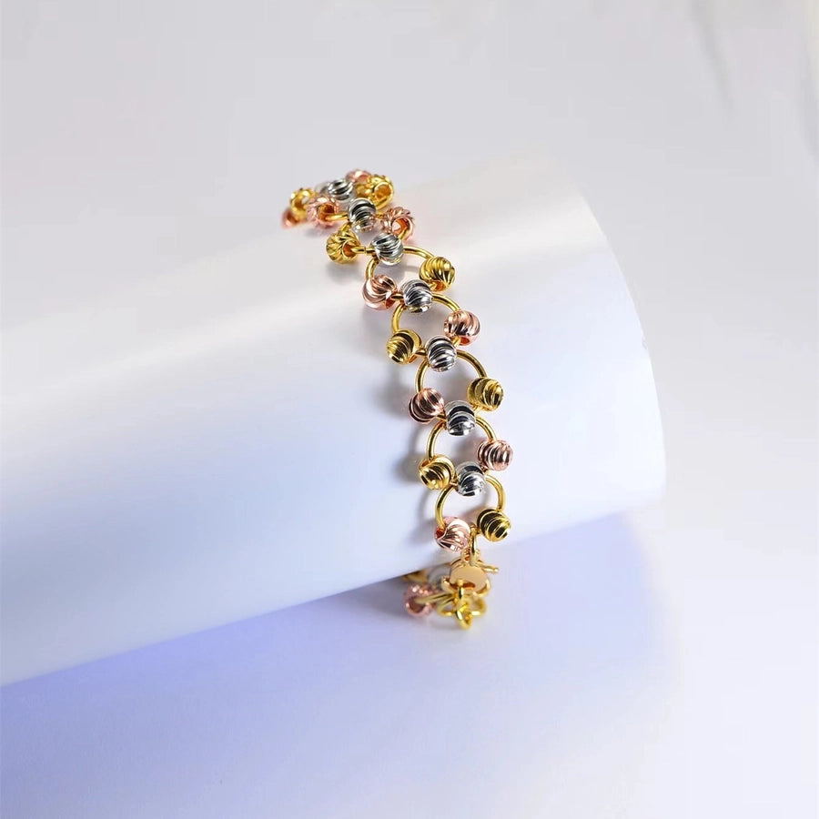 Copper 18K Gold Plated Geometric Bracelets