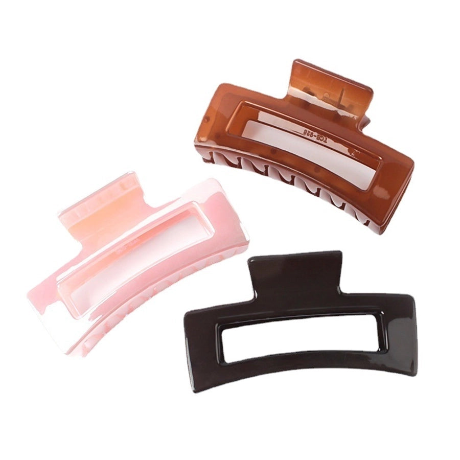simple style rectangle arylic plating hair claws 1 piece