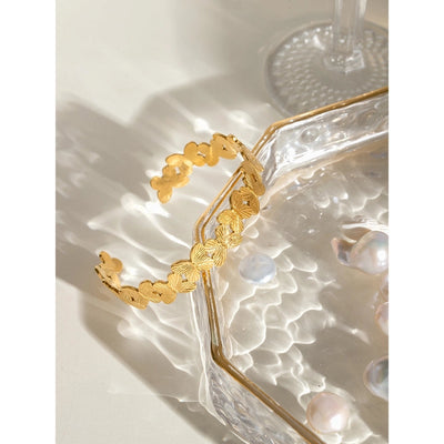 Simple Style Classic Style Butterfly 304 Stainless Steel Bangle In Bulk