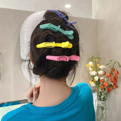 Women's Y2K Basic Solid Color Plastic Hair Clip