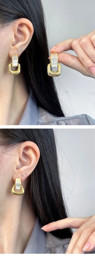 Shake the sound hot with the recommend 100 925 silver pin earrings earrings classic geometric long tassel earrings