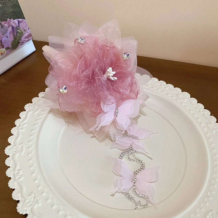 Women's IG Style Korean Style Butterfly Arylic Plating Hair Clip Hair Claws