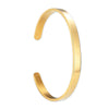 Simple Style Solid Color 304 Stainless Steel Bangle In Bulk