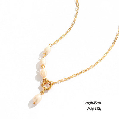 Jewelry Classic Style Geometric 316L Stainless Steel  Plating Pendant Necklace