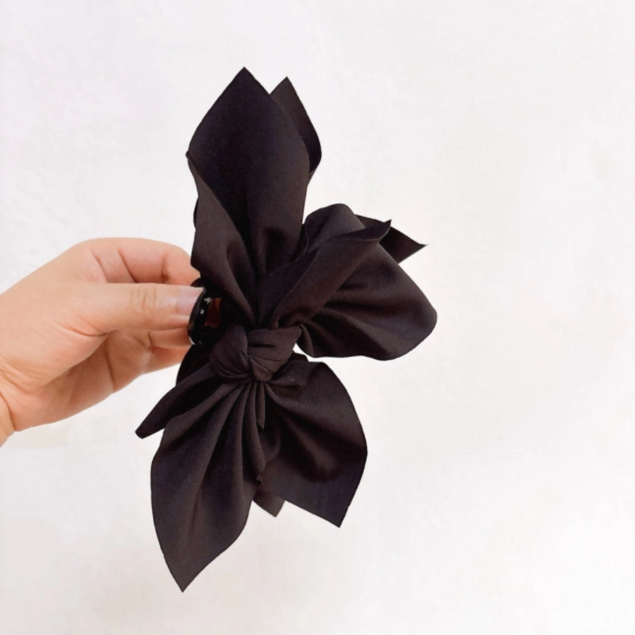 Women's Retro Color Block Plastic Cloth Printing Hair Claws