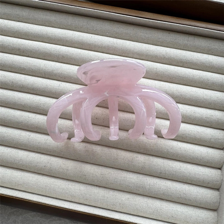 Women's Elegant Solid Color Plastic Hair Claws