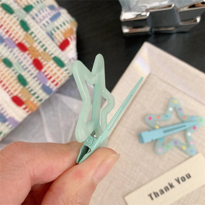 Women's Korean Style Star Resin Hair Clip