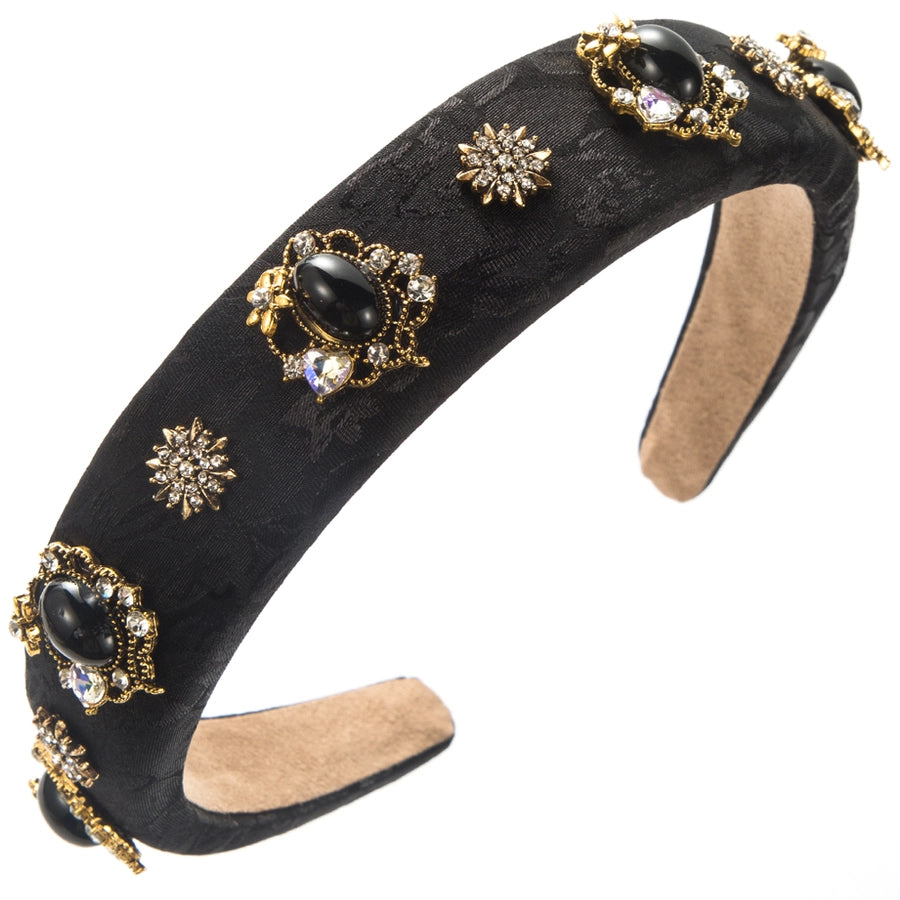 Women's Vacation Modern Style Classic Style Flower Alloy Cloth Glass Inlay Glass Hair Band