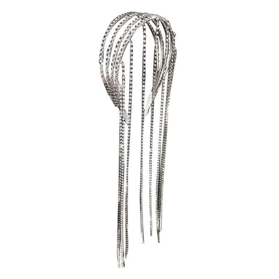fashion geometric alloy tassel rhinestones hair band