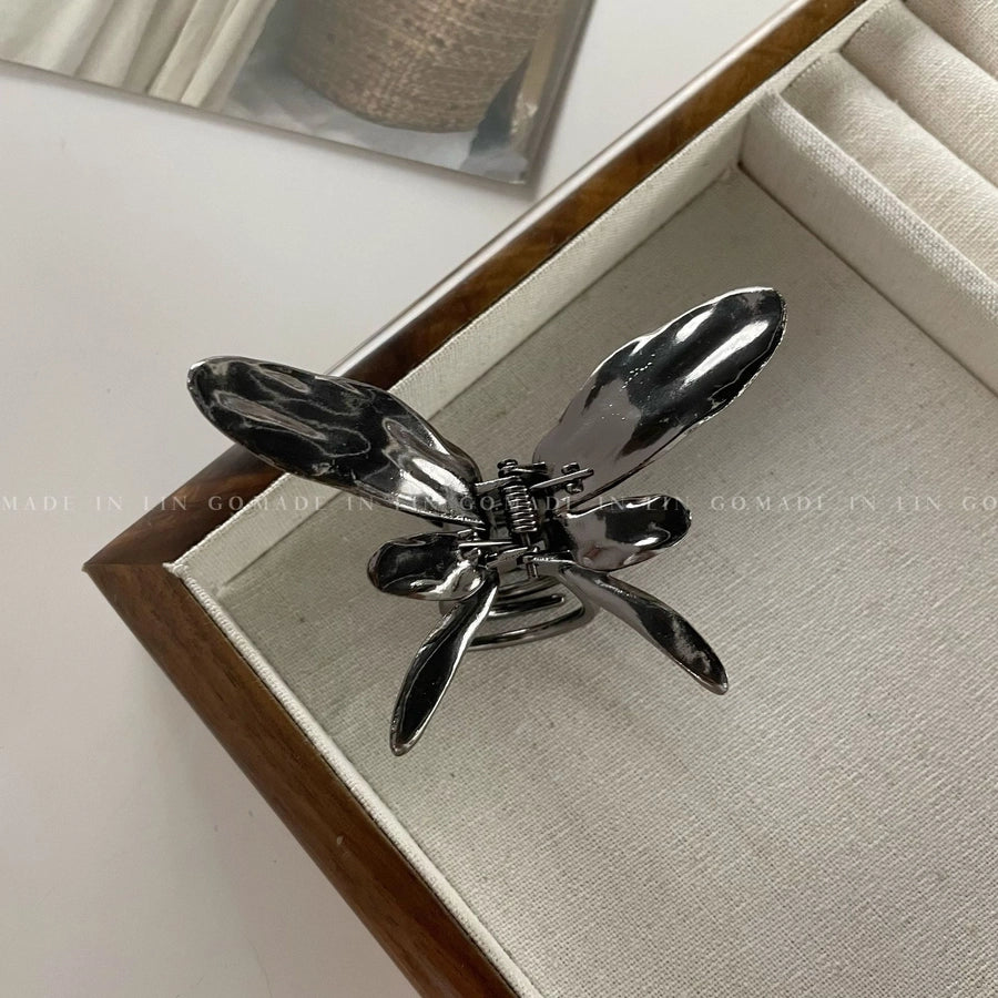 Women's Sweet Cool Style Butterfly Metal Plating Hair Claws