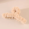 Women's Simple Style Solid Color Plush Handmade Hair Claws
