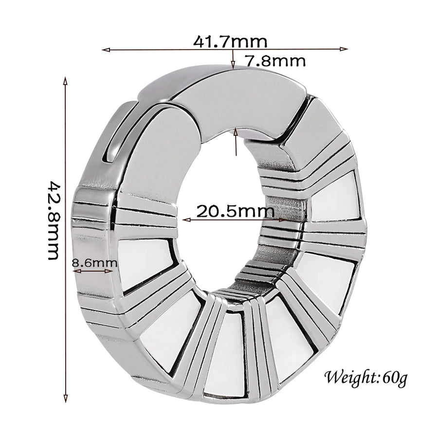 1 Piece Casual C Shape Animal Circle 304 Stainless Steel 18K Gold Plated Stainless Steel Earrings
