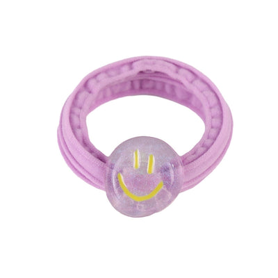 Kid'S Cute Smile Face Plastic rubber band Hair Tie