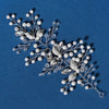 elegant princess lady flower artificial crystal artificial pearl hair band