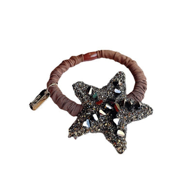 modern style star rhinestone hair tie