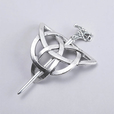 women's retro geometric metal plating hairpin