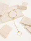 Simple Style Classic Style Petal Butterfly Bow Knot Titanium Steel 18K Gold Plated Rhinestones Bracelets In Bulk