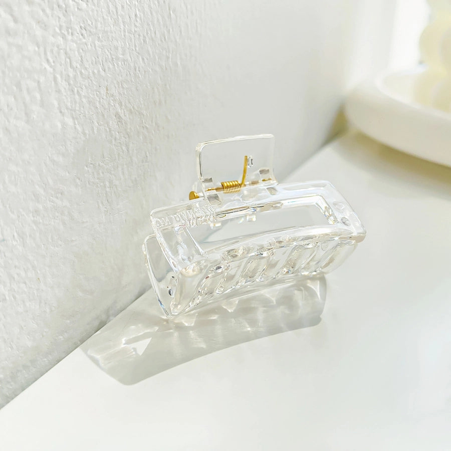 sweet solid color arylic hair claws 1 piece