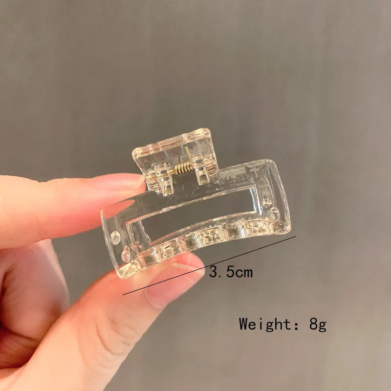 retro geometric transparent acrylic small catch clip wholesale nihaojewelry