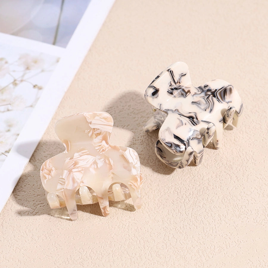 fashion marble acetic acid sheets handmade hair claws 1 piece