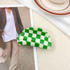 simple style lattice pvc hollow out hair claws