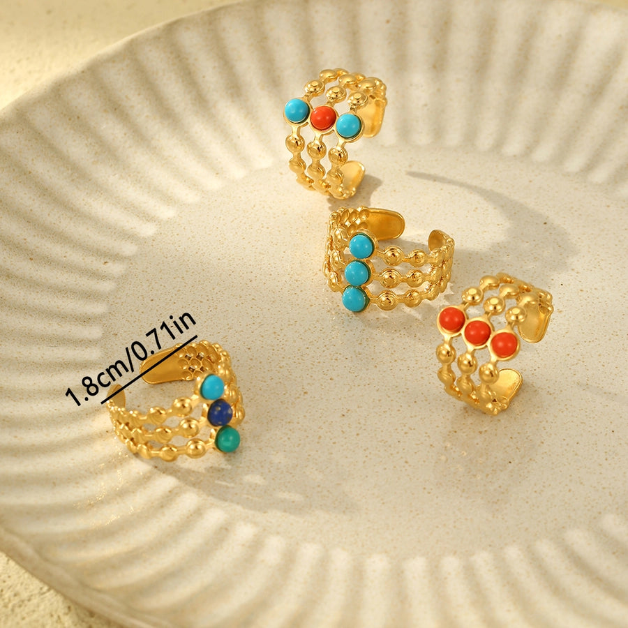 Jewelry Casual Simple Style Geometric 304 Stainless Steel Open Rings