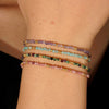 Hot Selling New Bohemian Style Colorful Natural Stone Beads String Bracelet Women's Jewelry Affordable Luxury Fashion