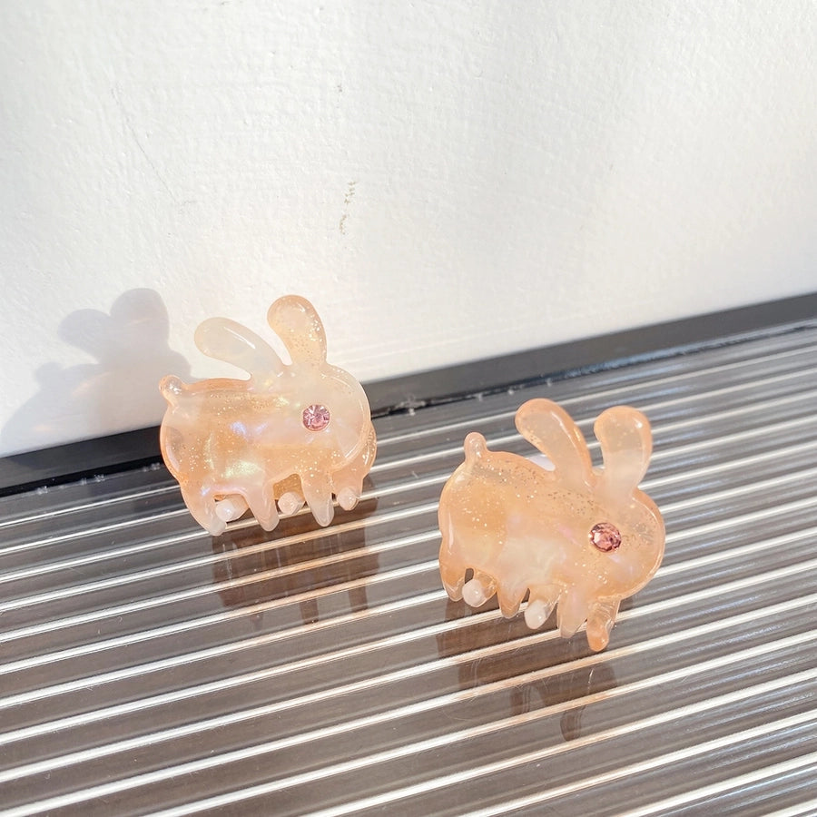 Beautiful Mini Acetate Rabbit Grip Stylish Graceful Simple High Sense All-Matching Elegant Hair Clips Hair Accessories Headwear for Women