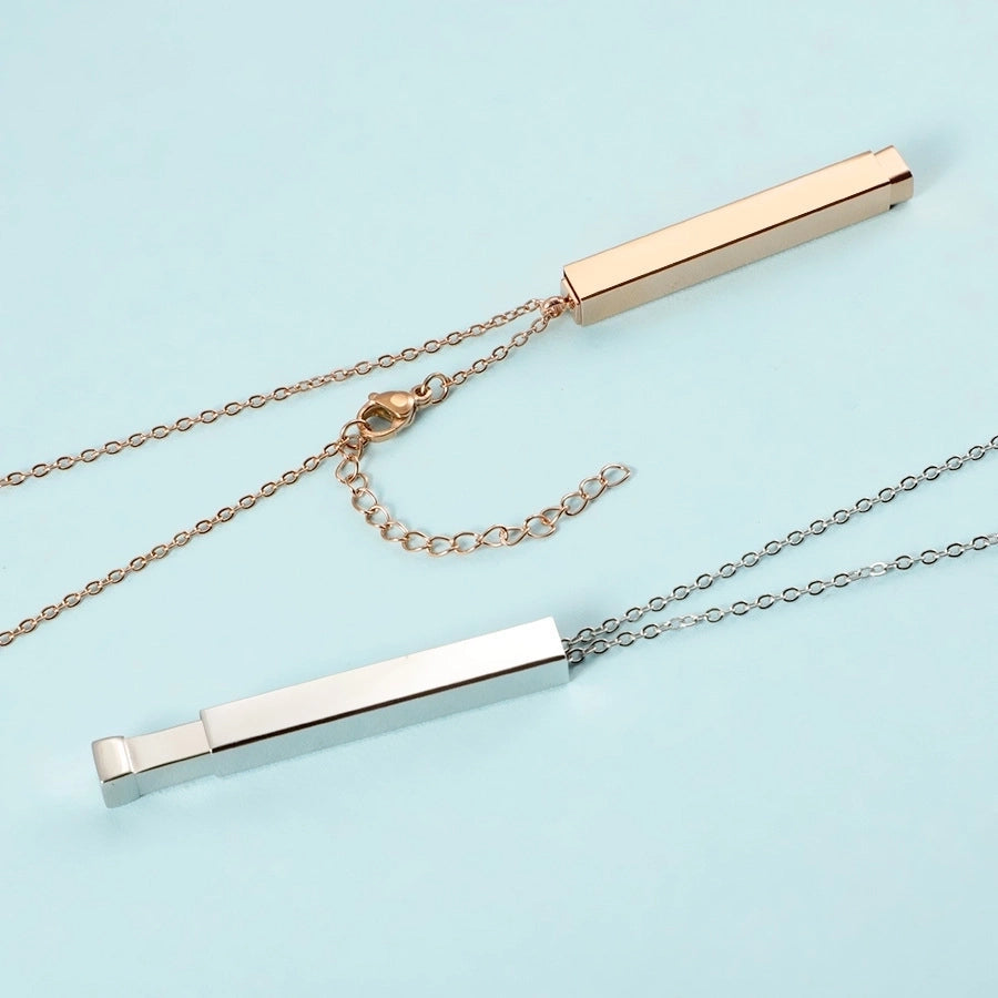 Jewelry Streetwear U Shape 304 Stainless Steel 18K Gold Plated Pendant Necklace