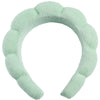 simple style color block towel velvet hair band