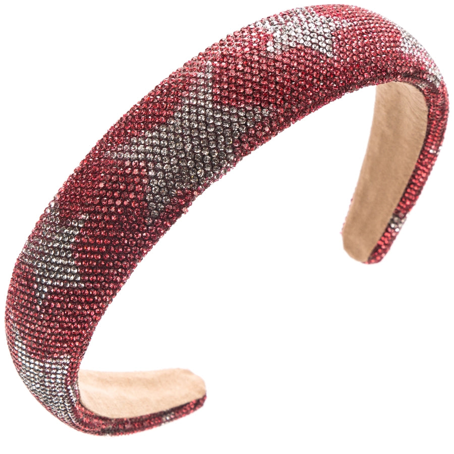 Women's Elegant Glam Pentagram Cloth Sponge Inlay Rhinestones Hair Band