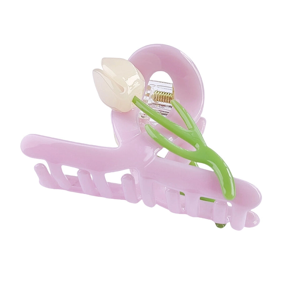 Women's Elegant Simple Style Tulip Acetic acid sheets Handmade Hair Claws