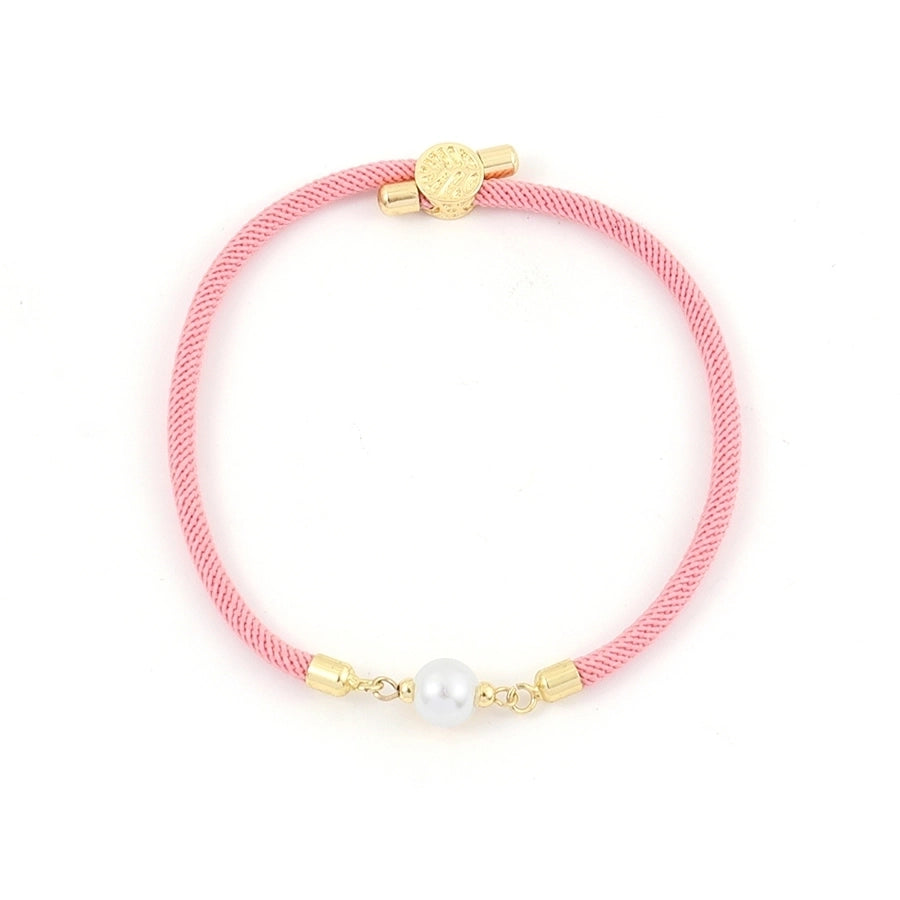 Artificial Pearl Copper Geometric Copper Bracelets