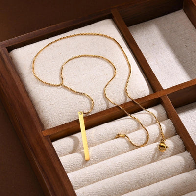 Jewelry Simple Style Solid Color 201 Stainless Steel Pendant Necklace