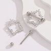 Ear Cartilage Rings & Studs Y2K Modern Style Pentagram 304 Stainless Steel Inlay Zircon Ear Cartilage Rings & Studs