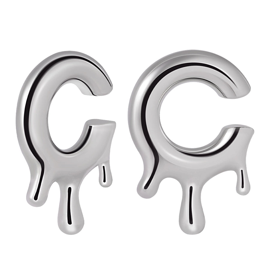 1 Piece Casual C Shape Animal Circle 304 Stainless Steel 18K Gold Plated Stainless Steel Earrings