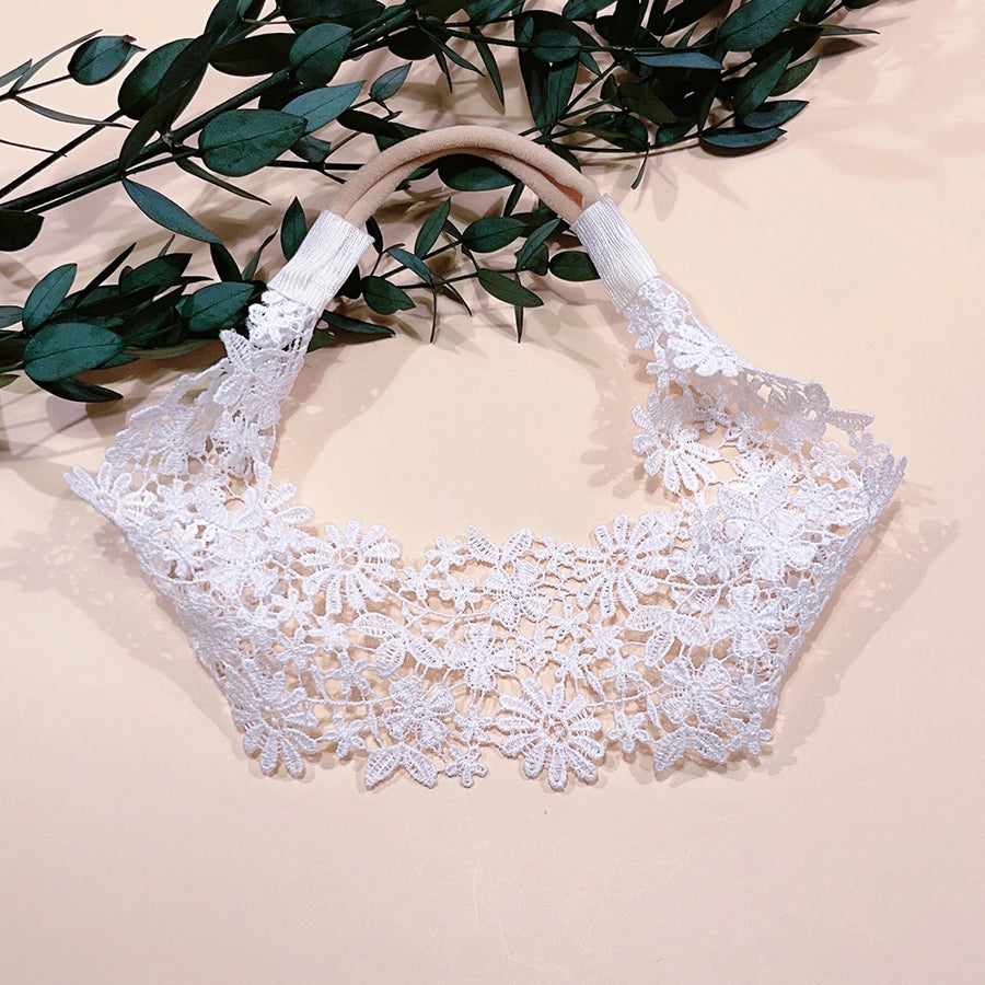 sweet flower cloth lace hair band