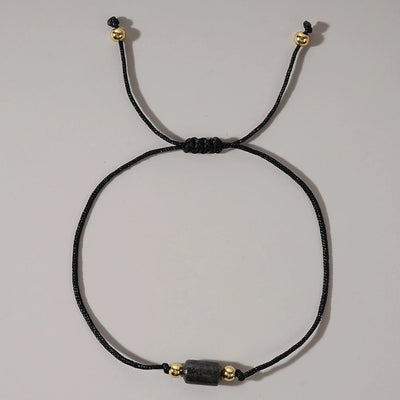 Autumn and Winter New Arrival Hot Sale New Chinese Color Natural Stone Copper Bead Bracelet Advanced Simple Personality Trendy Bracelet All-Matching