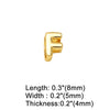 Wholesale Jewelry Basic Simple Style letter Copper 18K Gold Plated