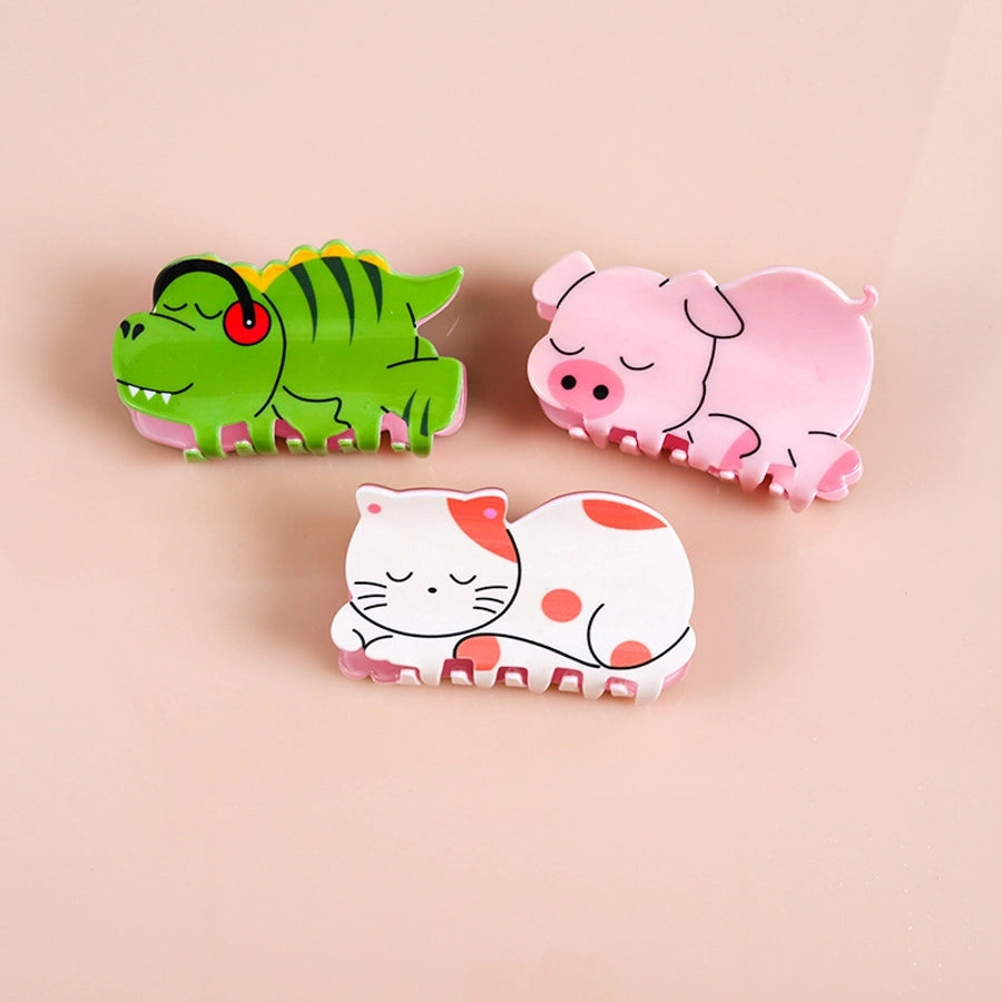 Women's Cute Animal Acetic acid sheets Hair Claws